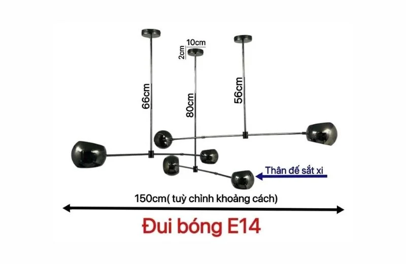 Thông số đèn thả thiết kế TTK185