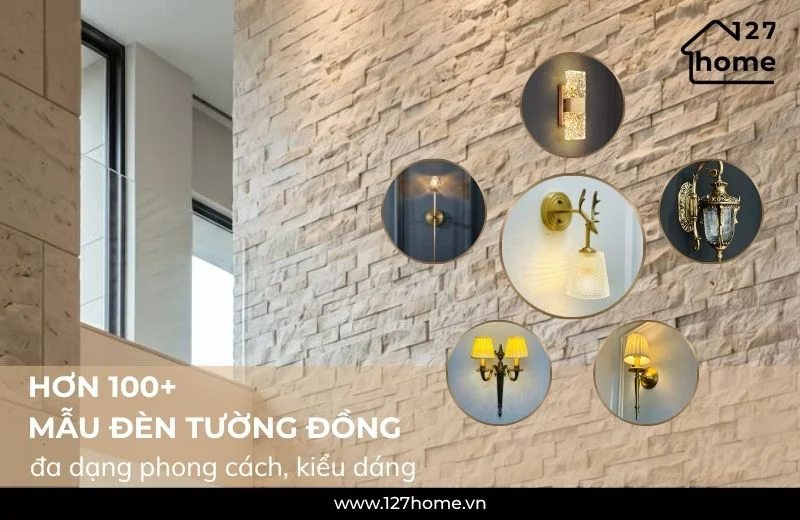 Các mẫu đèn tường đồng tại 127 HOME