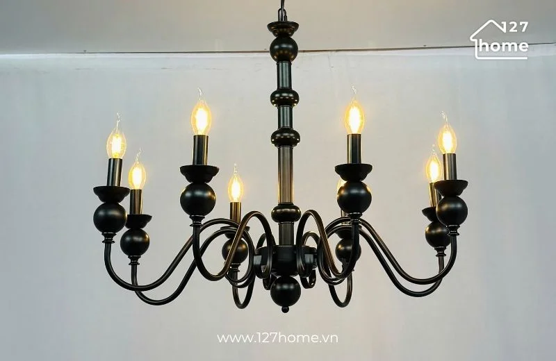 Đèn chùm nến DC52 phong cách Bắc Âu - Tối giản cho phòng ngủ