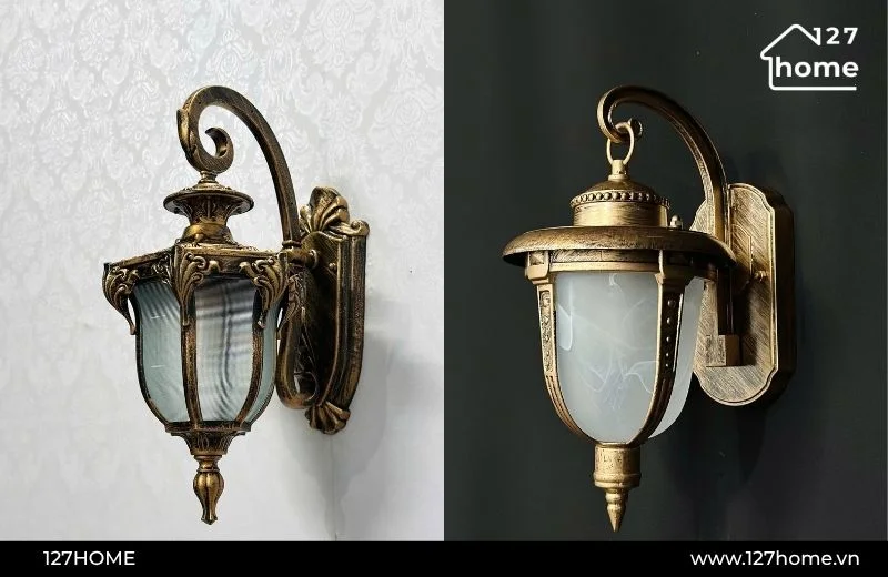 Đèn tường ngoài trời phong cách cổ điển