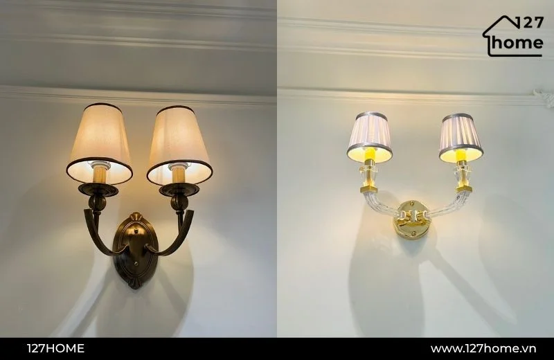 Đèn tường đôi trang trí phòng ngủ
