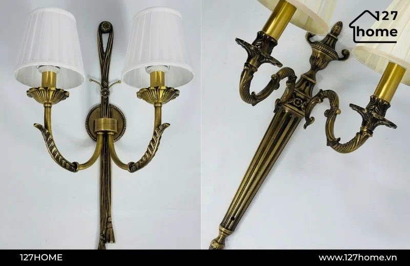Đèn tường đồng phong cách cổ điển