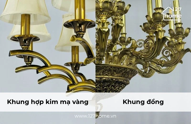 Khung hợp kim và khung đồng