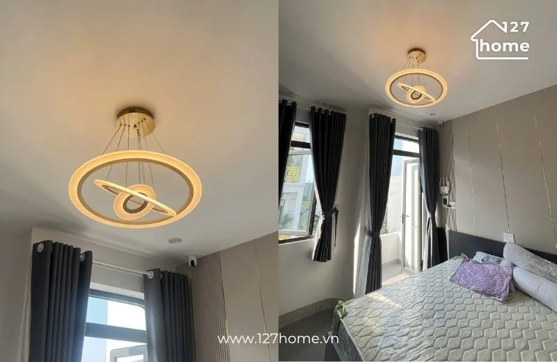 Mẫu đèn chùm THD7033 thiết kế dạng vòng hiện đại