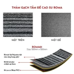 Chi tiết thảm văn phòng Gạch Tấm Roma01