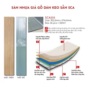 Chất Liệu Của Sàn Nhựa Giả Gỗ Dán Keo 127 Home