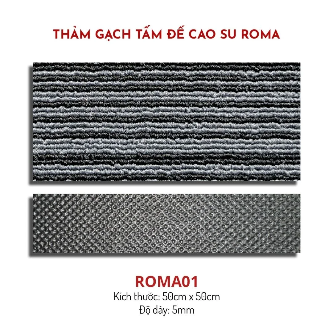 Thảm văn phòng Gạch Tấm Roma01