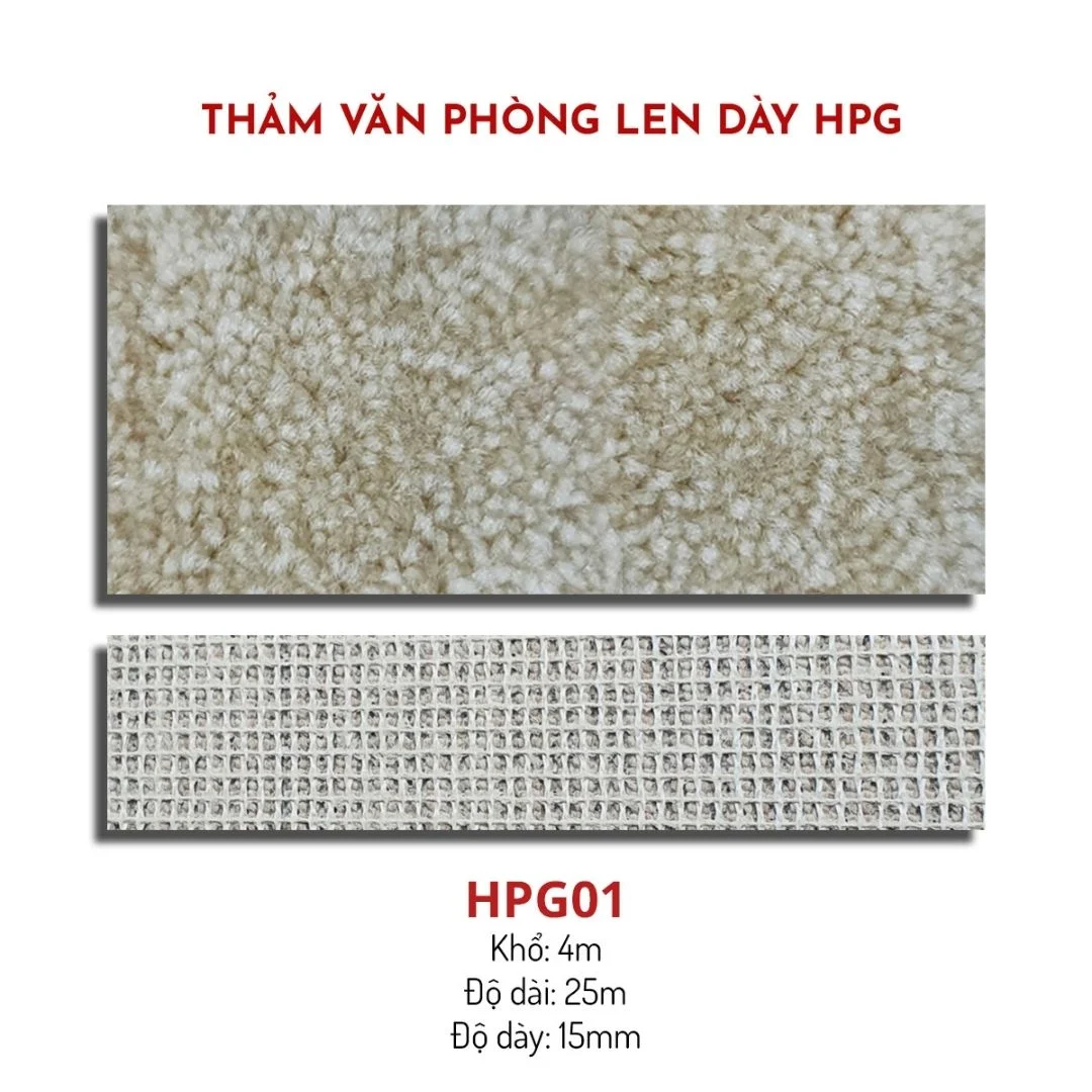 Thảm văn phòng len dày HPG01