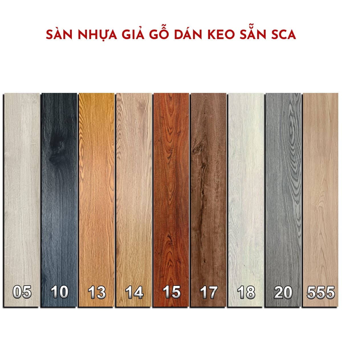 Các mã sản phẩm sàn nhựa giả gỗ 127 Home