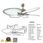 Đèn Quạt Trần Ralph QT5298 2