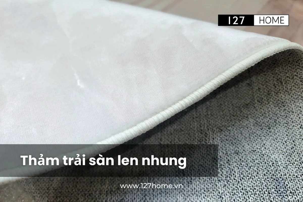 Thảm trải sàn chất liệu len nhung