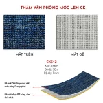 Thảm văn phòng len móc CK 512 1