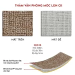 Thảm văn phòng len móc CK 515 1