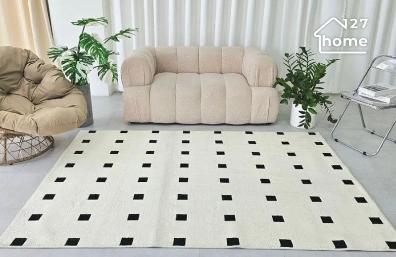 Thảm dệt trượt nước Dotty lý tưởng cho nhiều không gian