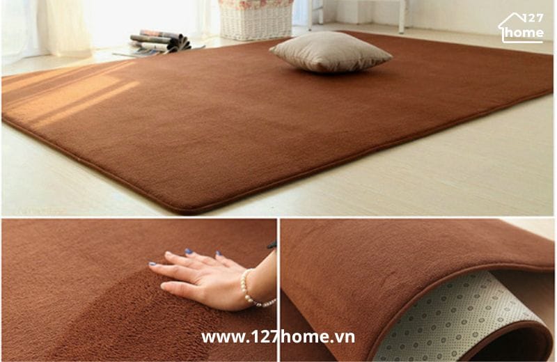 Cần chú ý đến chất liệu, kích thước và màu sắc khi mua thảm trải sàn