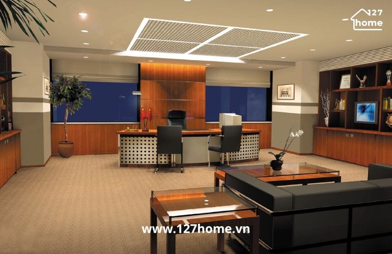 Thảm vải nỉ phù hợp với phòng làm việc 