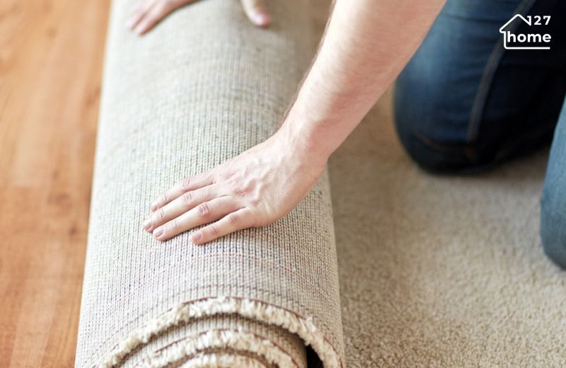 Cách gỡ thảm trải tự do đơn giản, không cần dụng cụ