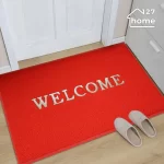 Thảm chùi chân Welcome đỏ