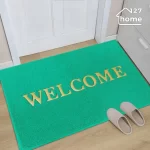 Thảm chùi chân Welcome xanh lá