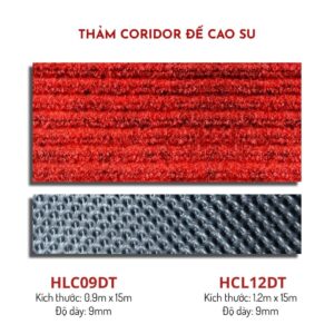 Thảm trải sàn cuộn Coridor đỏ tươi HLCDT 2