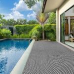 Thảm nhựa lưới dày xám 2