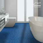 Thảm nhựa lưới chống trượt TH xanh dương