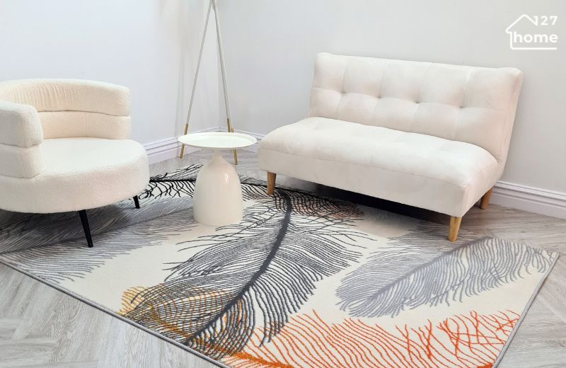 Thảm Acrylic với hoạ tiết đa dạng, giá thành hợp lí