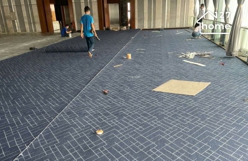 Thảm cuộn có thiết kế đơn giản và dễ di chuyển