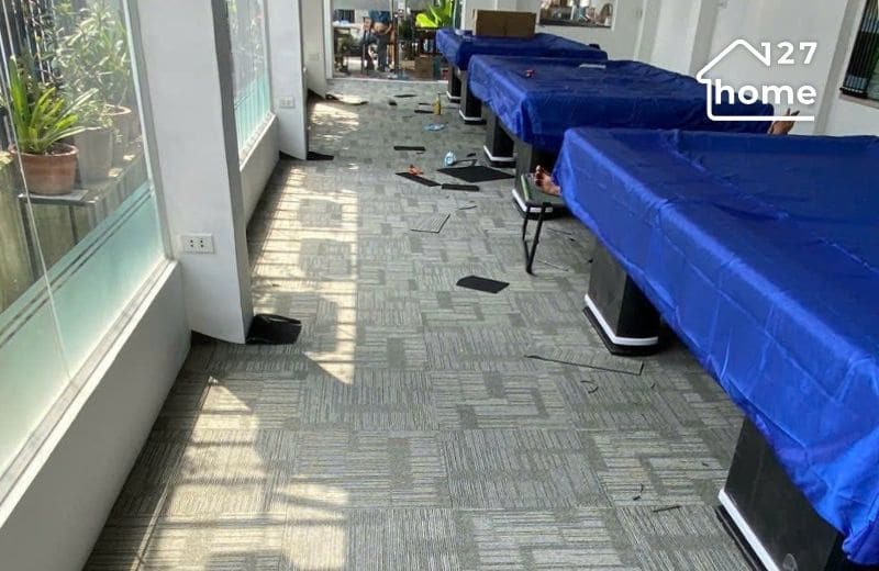 Thảm trải sàn bằng chất liệu nỉ chống cháy