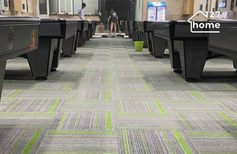 Mua thảm trải sàn bida chất liệu vải tấm