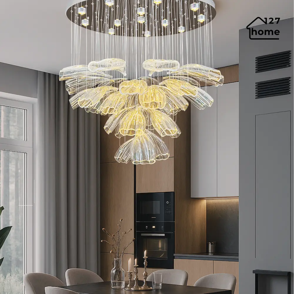Đèn thả Victor THD32 - thiết kế thả hiện đại trang trí phòng khách, bàn ăn, sảnh lớn khách sạn, showroom....
