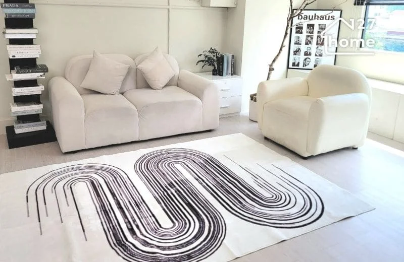 Mẫu thảm len nhung từ 127 HOME cho phòng khách tinh tế và hài hoà