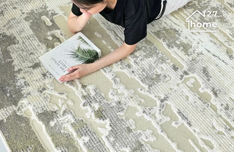 Thảm phòng khách cao cấp với thiết kế độc đáo, mềm mại vượt trội