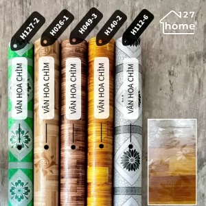 Thảm simili lót sàn vân hoa chìm