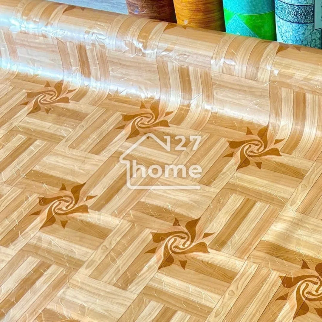 Thảm simili lót sàn vân hoa chìm H026-1