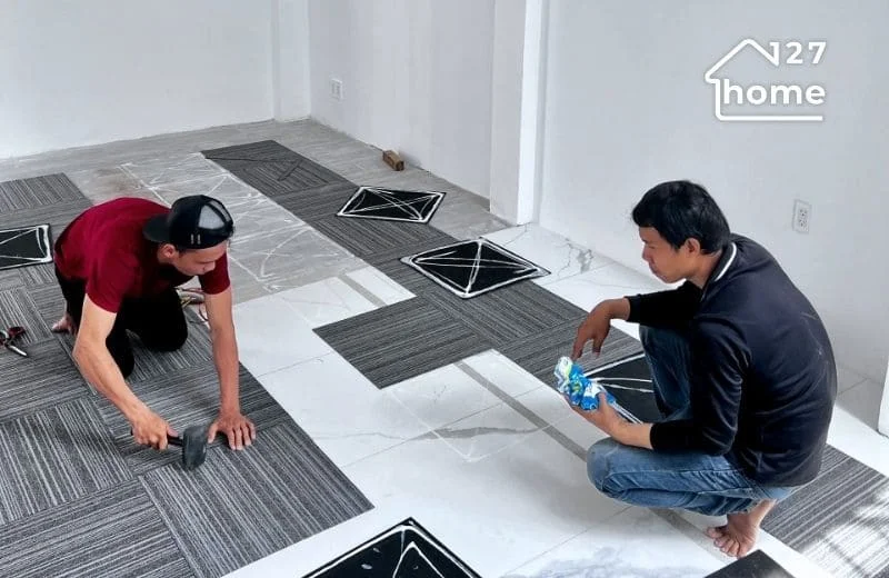 Quy trình thi công lắp đặt thảm văn phòng