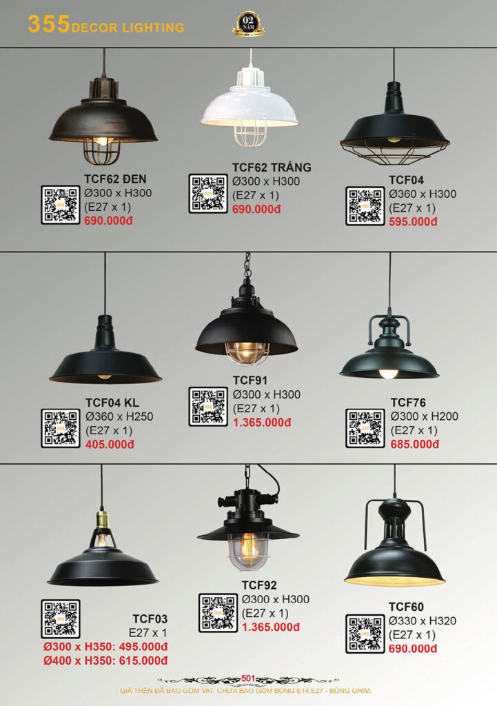 Catalogue đèn 2026 A4-502