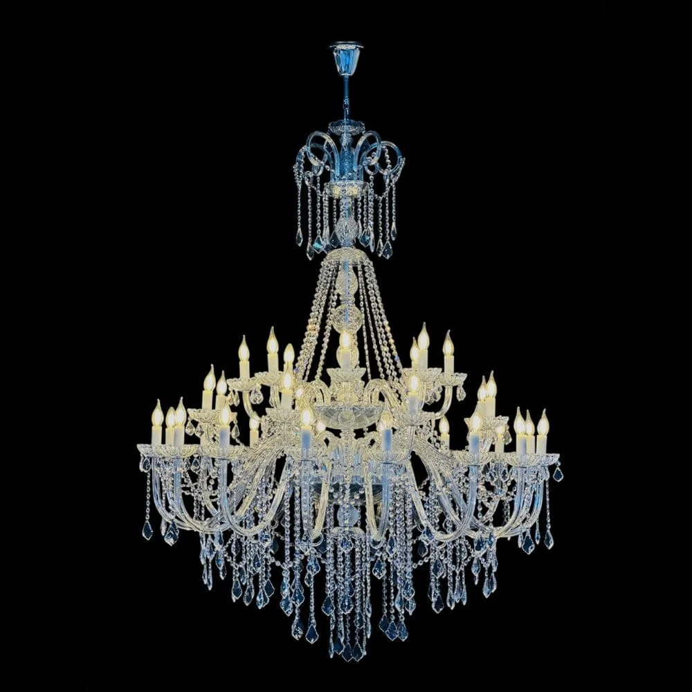 den-chum-nen-pha-le-DC1057T32-3 Đèn chùm nến pha lê DC1057T32