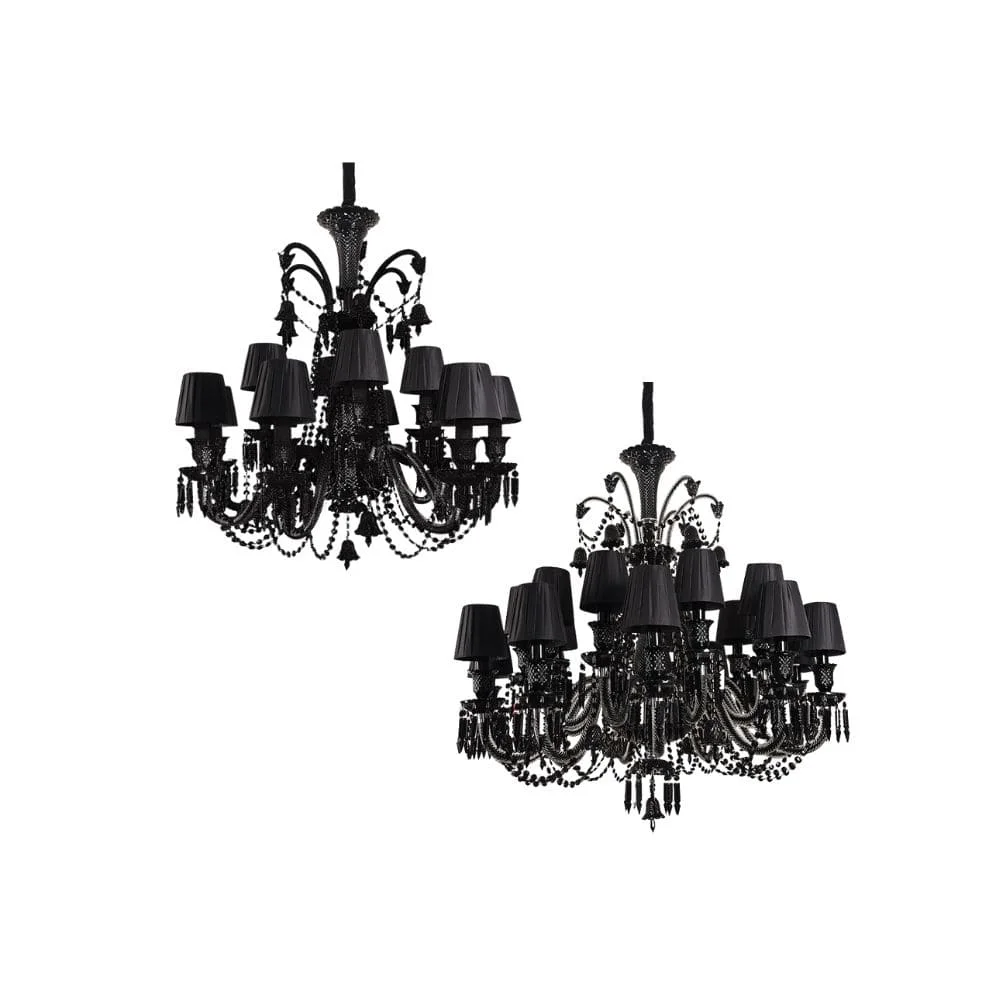 Đèn chùm nến pha lê DC9809 ĐEN