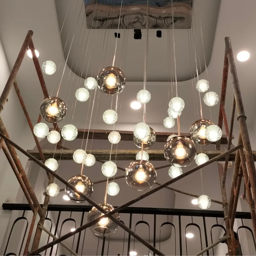 den-tha-hien-dai-thd02 (10) Đèn thả hiện đại THD02 - thiết kế thả quả cầu pha lê tuyết trang trí nội thất không gian sống thêm sang trọng