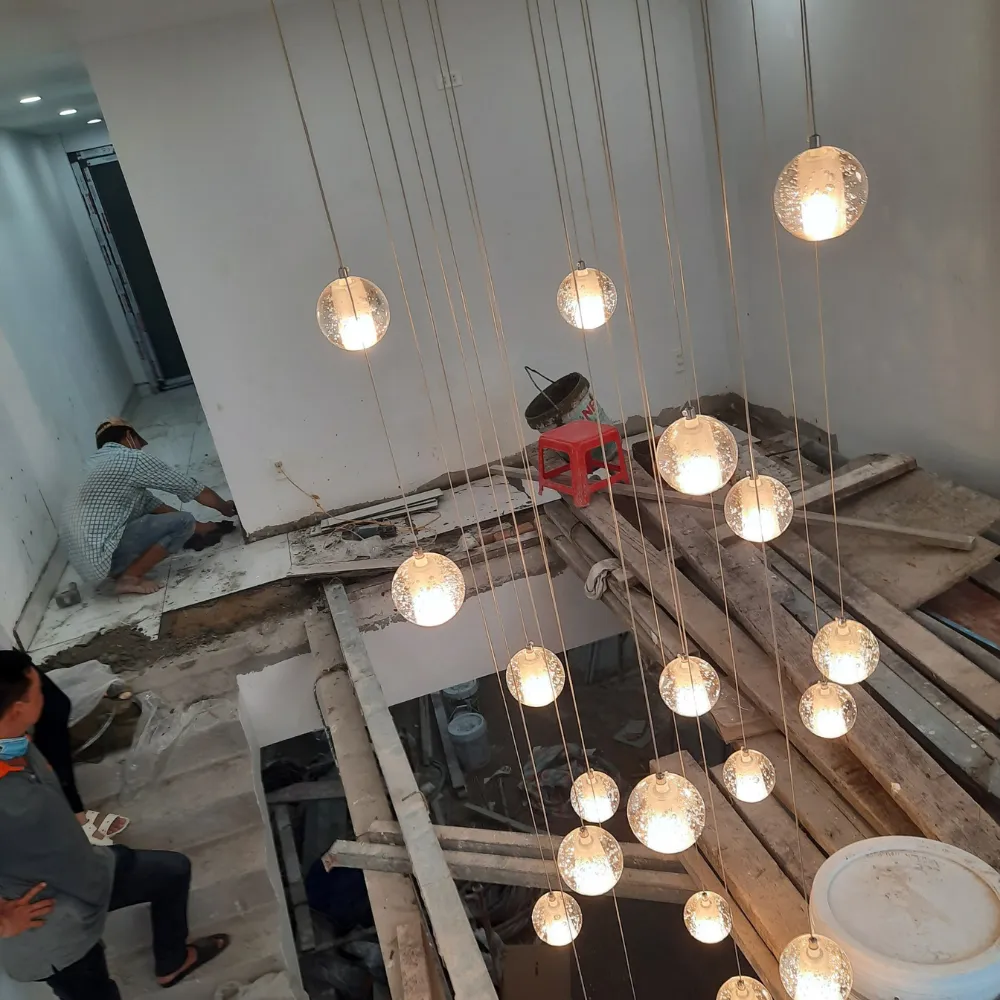 den-tha-hien-dai-thd02 (9) Đèn thả hiện đại THD02 - thiết kế thả quả cầu pha lê tuyết trang trí nội thất không gian sống thêm sang trọng