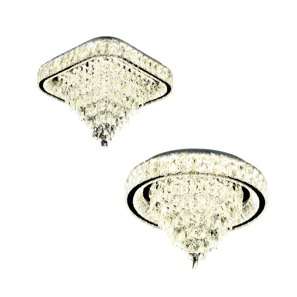 Đèn ốp trần pha lê OTPL6384 - thiết kế đơn giản từ những viên pha lê cao cấp làm nổi bật không gian sống thêm sang trọng đẳng cấp