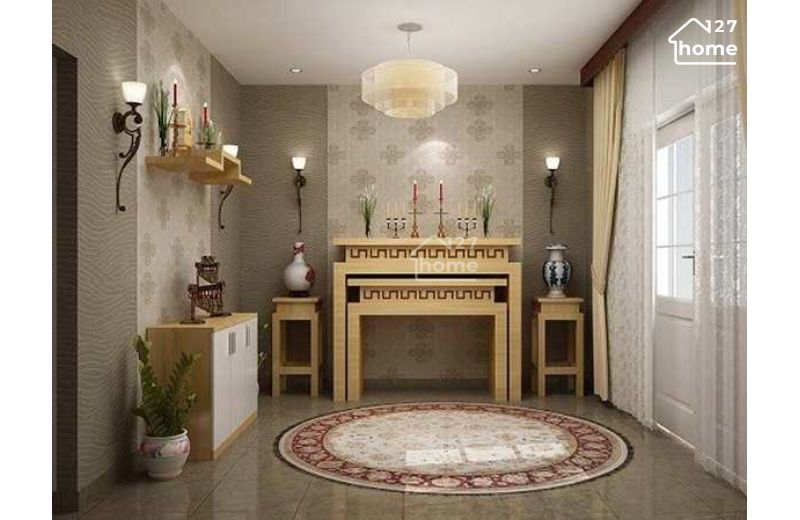Chọn đèn chùm phòng thờ hài hòa – tôn vinh vẻ trang nghiêm.