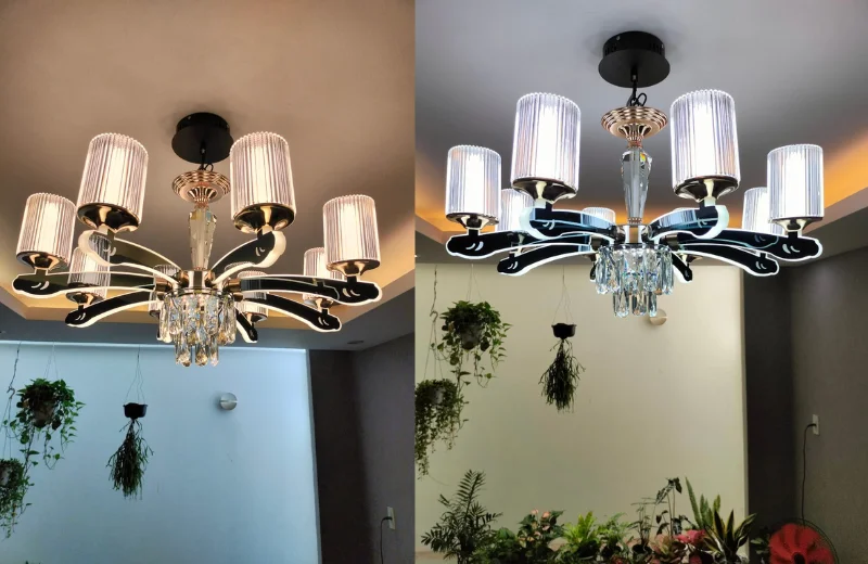 Ảnh thật Đèn Chùm Pha Lê DC8835T8