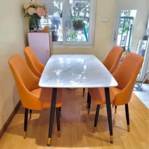 Mặt Bàn Đá Ceramic MDB07-TM Chân Bàn CT001 1