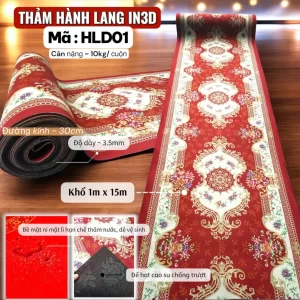 Thông Số Thảm Hành Lang In 3D HLD
