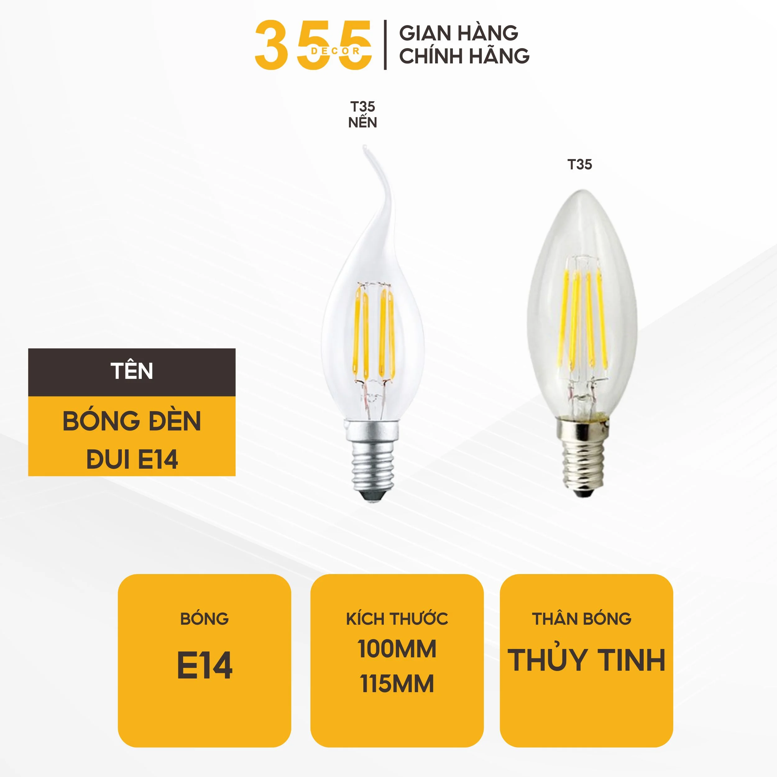 bong-den-led-dui-e14-anh-sang-vang-4w-7 Bóng Đèn LED Đui E14 Ánh Sáng Vàng 4W 7