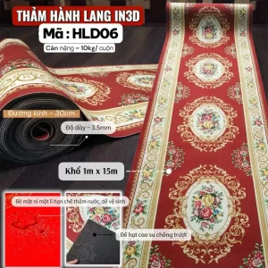 Thảm hành lang in 3D HLD06 1