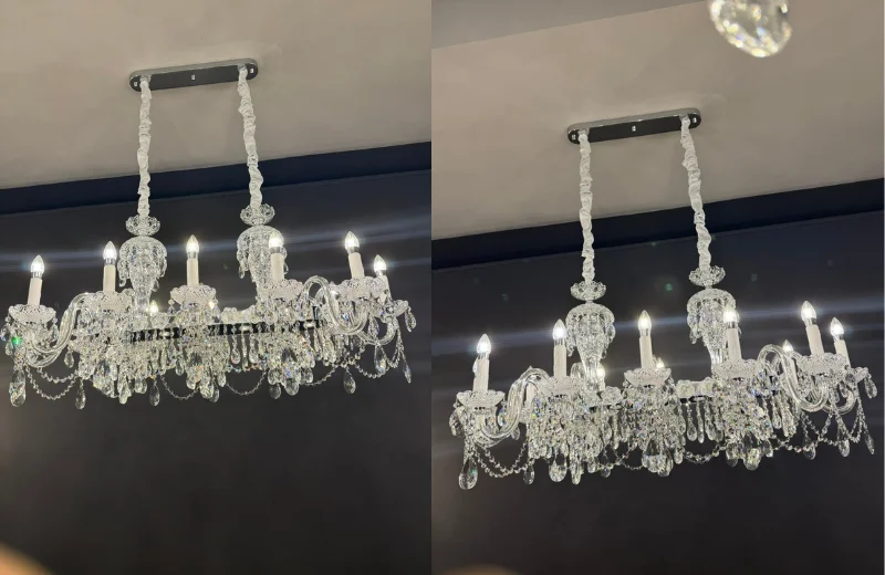 Ảnh thật Đèn Chùm Pha Lê DC9903L1200