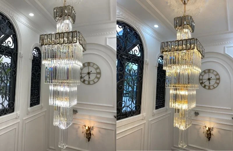 Đèn thả pha lê TPL0826 cho không gian hiện đại, sang trọng